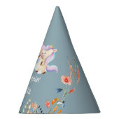 Schattigee Dinosaurus Eenhoorn regenboog Bloem Ver Feesthoedjes (Rechts)