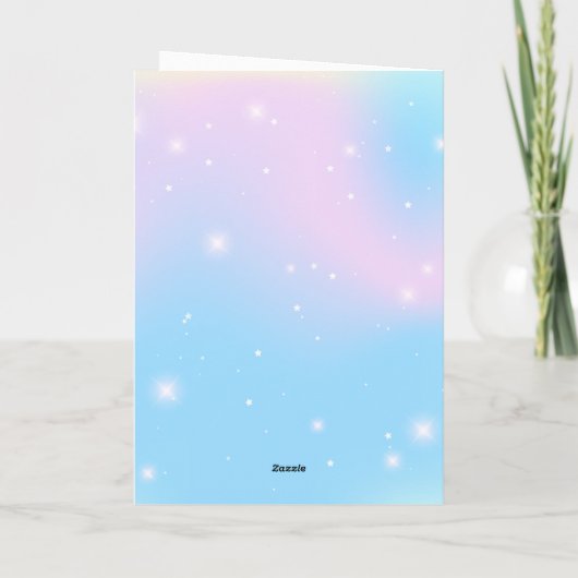 Schattigee Dinosaurus Eenhoorn Regenboogballon Ver (Achterkant)