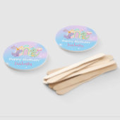 Schattigee Dinosaurus Eenhoorn Regenboogballon Ver Handwaaier (Niet-gemonteerd)