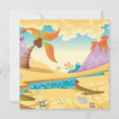 Schattigee Dinosaurus Geboorteaankondiging Aankondiging (Achterkant)