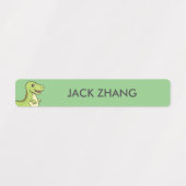 Schattigee dinosaurus gepersonaliseerde Kinder naa Labels (Design 1)