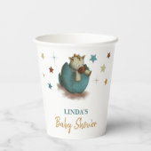 Schattigee dinosaurus geslachtsneutraal Baby showe Papieren Bekers (Achterkant)