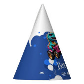 Schattigee dinosaurus graafmachine trekker ballon feesthoedjes (Links)