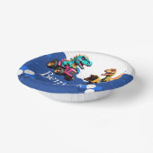 Schattigee dinosaurus graafmachine trekker ballon  papieren kommen (Gebogen)