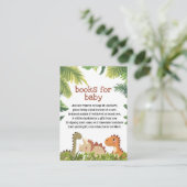 Schattigee dinosaurus groen boeken voor Baby aanvr Informatiekaartje (Staand voorkant)