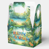 Schattigee dinosaurus gunstbox bedankdoosjes (Geopend)