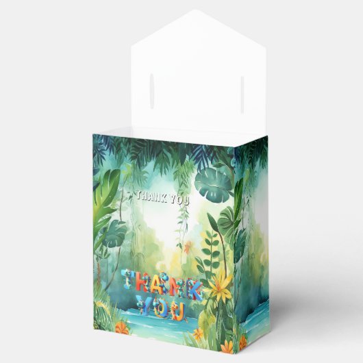 Schattigee dinosaurus gunstbox bedankdoosjes (Geopend)