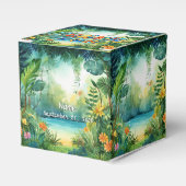 Schattigee dinosaurus gunstbox bedankdoosjes (Voorkant Zijde)