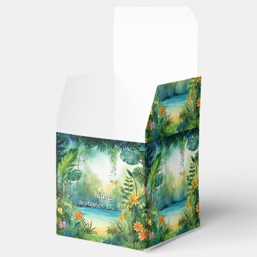 Schattigee dinosaurus gunstbox bedankdoosjes (Geopend)