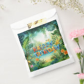 Schattigee dinosaurus gunstzakken bedankzakje (Gezegeld)