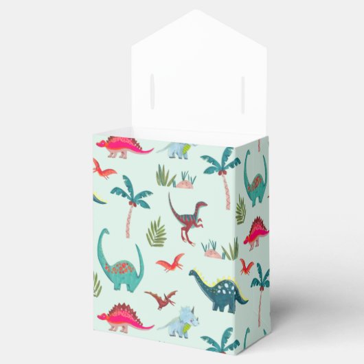 Schattigee Dinosaurus Jongen Babyshower Dank u Bedankdoosjes (Geopend)