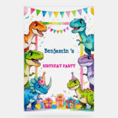 Schattigee Dinosaurus Jongen Gelukkige verjaardag  Acryl Bord (Voorkant)