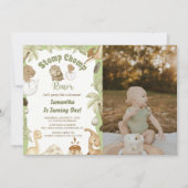 Schattigee Dinosaurus Jongen Verjaardag Dino Party Kaart (Voorkant)