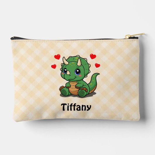 Schattigee Dinosaurus Kinder Potlood Hoesje – Naam Etui (Achterkant)