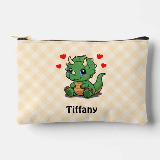 Schattigee Dinosaurus Kinder Potlood Hoesje – Naam Etui (Voorkant)