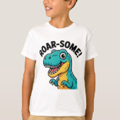 Schattigee Dinosaurus Kinder T-shirt (Voorkant)