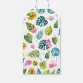 Schattigee Dinosaurus Meisje Verjaardagsfeest Dank Cadeaulabel (Achterkant)