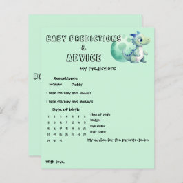 Schattigee dinosaurus met zijn Egg Baby shower Gam