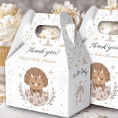 Schattigee dinosaurus modern Boho neutraal Baby sh Bedankdoosjes