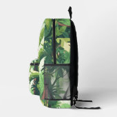 Schattigee Dinosaurus Monster Truck Kinder Custom Bedrukte Rugzak (Rechts)