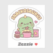 Schattigee Dinosaurus Munching Cookies Snackosauru Sticker (Vel)