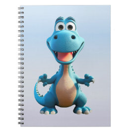 Schattigee Dinosaurus Notitieboek 6,5 x 8,75 inch
