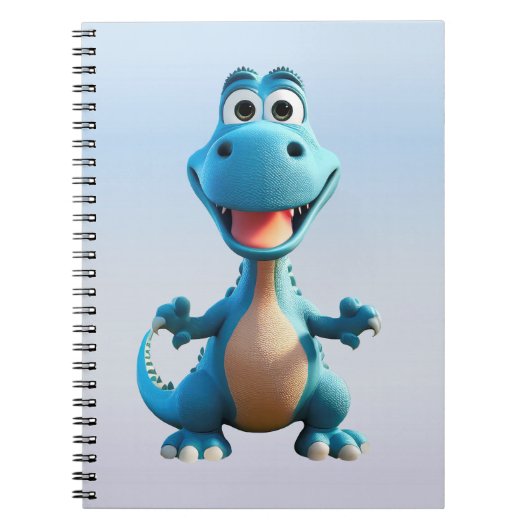 Schattigee Dinosaurus Notitieboek 6,5 x 8,75 inch (Voorkant)