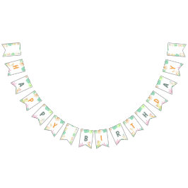 Schattigee dinosaurus Oerwoud Happy Birthday Party Vlaggetjes