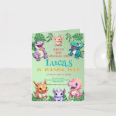 Schattigee dinosaurus oerwoud School kinderen Verj (Voorkant)