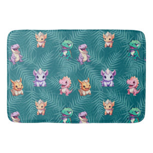 Schattigee dinosaurus oerwoud School kinderen Verj Badmat