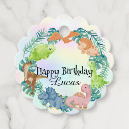 Schattigee dinosaurus oerwoud School kinderen Verj Bedankjes Labels