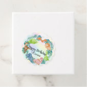 Schattigee dinosaurus oerwoud School kinderen Verj Bedankjes Labels (In situ)