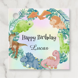 Schattigee dinosaurus oerwoud School kinderen Verj Bedankjes Labels