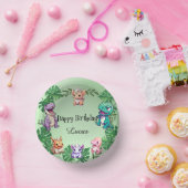 Schattigee dinosaurus oerwoud School kinderen Verj Papieren Kommen (Feest)