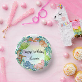 Schattigee dinosaurus oerwoud School kinderen Verj Papieren Kommen