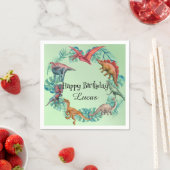 Schattigee dinosaurus oerwoud School kinderen Verj Servet (Insitu)