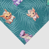 Schattigee dinosaurus oerwoud School kinderen Verj Tissuepapier (Detail)