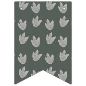 Schattigee Dinosaurus Oerwoud Waterverf Boy Happy Vlaggetjes (Eerste vlag)