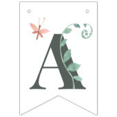 Schattigee Dinosaurus Oerwoud Waterverf Boy Happy Vlaggetjes (Derde vlag)