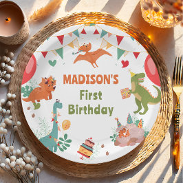 Schattigee Dinosaurus Party Paper Borden Papieren Bordje
