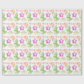 Schattigee Dinosaurus Party Vlag Ballon Kids Verja Cadeaupapier (Vlak)