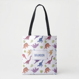 Schattigee Dinosaurus Patroon Dino Gepersonaliseer Tote Bag