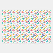 Schattigee Dinosaurus Patroon Kids Verjaardag Inpakpapier Vel (Voorkant 2)