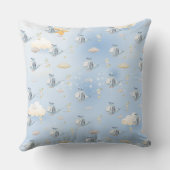 Schattigee Dinosaurus Pilot Vliegende Charmante He Kussen (Achterkant)