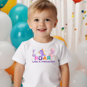 Schattigee dinosaurus Roar peuter T-shirt