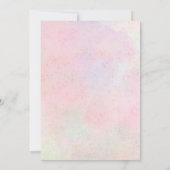 Schattigee dinosaurus roze kleur kinder 1e verjaar kaart (Achterkant)