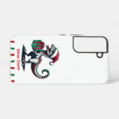 Schattigee Dinosaurus Santa Hoed Telefoon Case Samsung Galaxy Hoesje (Achterkant horizontaal)