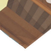 Schattigee dinosaurus sheriff/cowboy tafelkleed (Gekanteld)