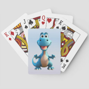 Schattigee dinosaurus speelkaarten