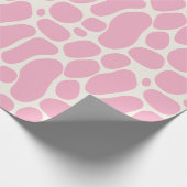 Schattigee Dinosaurus Spots Meisje Baby shower Cadeaupapier (Hoek)